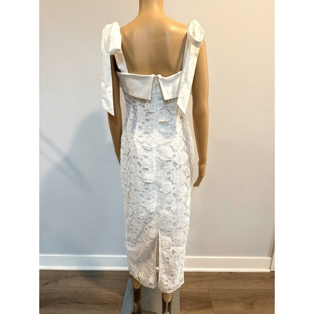 Petal & Pup White Emersyn Midi Lace Dress - Size Medium - NWOT - Bridal Dress - Picture 9 of 16